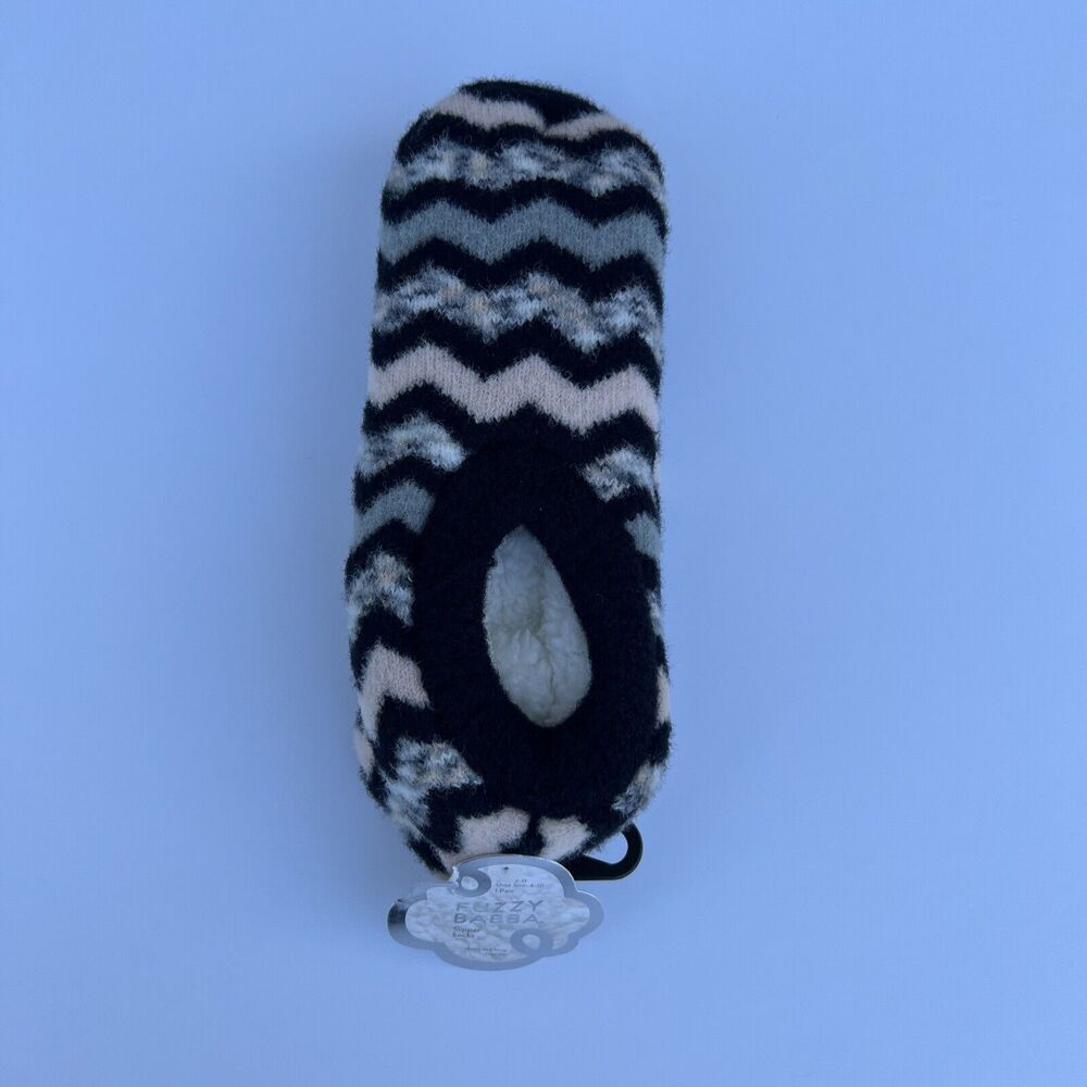 Fuzzy Babba Slipper Socks Womens Size 9 to 11 Grippers Cozy Anti Slip Warm Soft